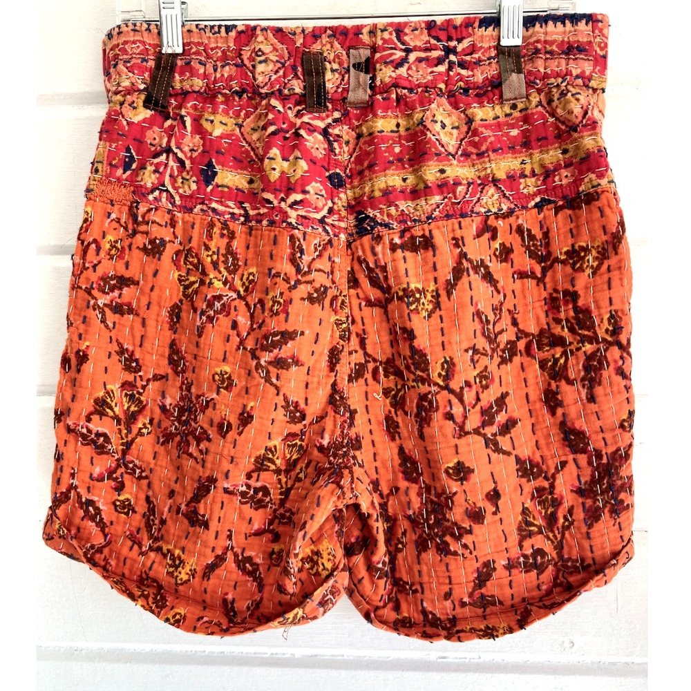 FREE PEOPLE Dakota Skies Stitched Kantha Shorts - S - Picture 5 of 12